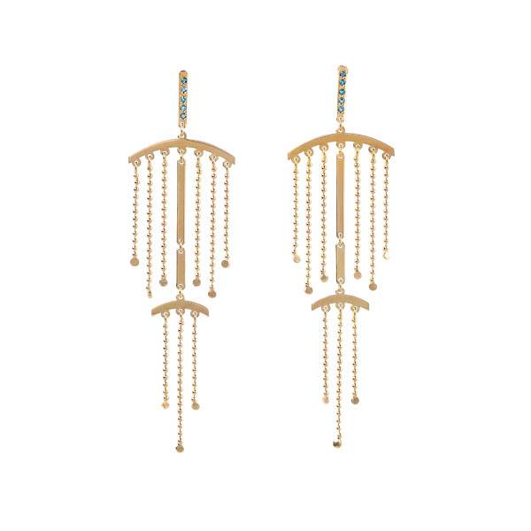 Maria Kotsoni fringe earrings