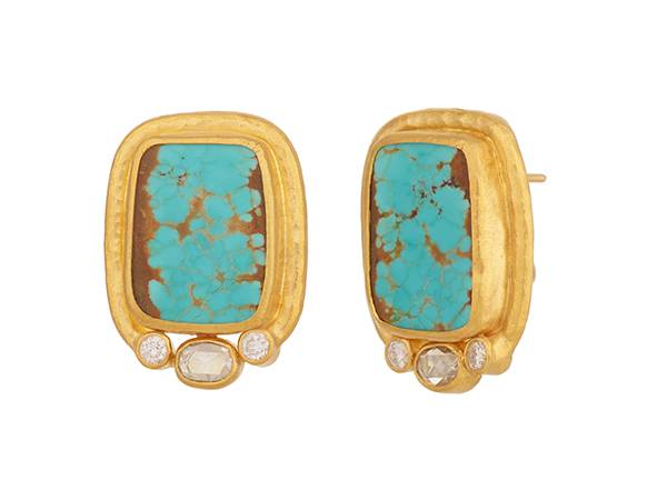 Gurhan No. 8 turquoise earrings