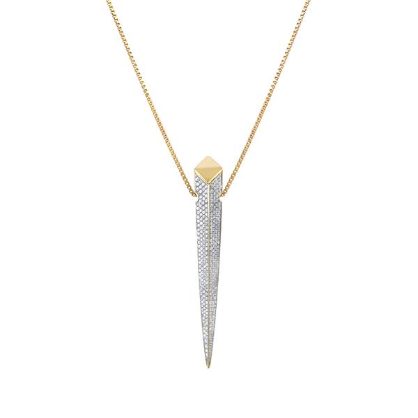 Rainbow K necklace