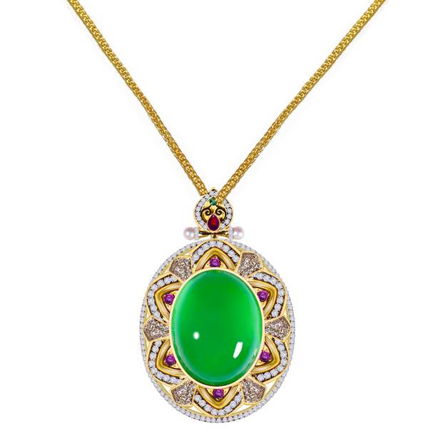Asprey x Sharjah jadeite pendant