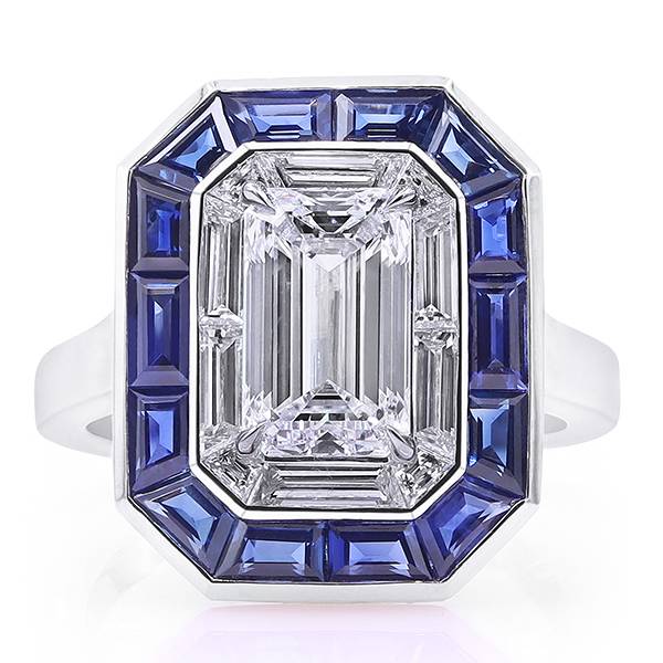 Oscar Heyman diamond frame ring
