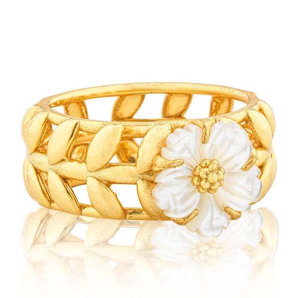 Capucine De Wulf Villandry Fleur vine ring