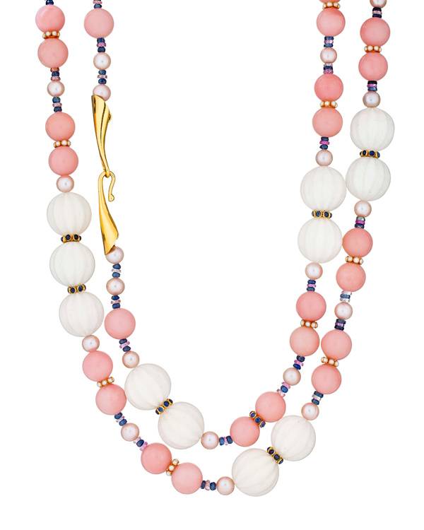 Guita M white jade necklace
