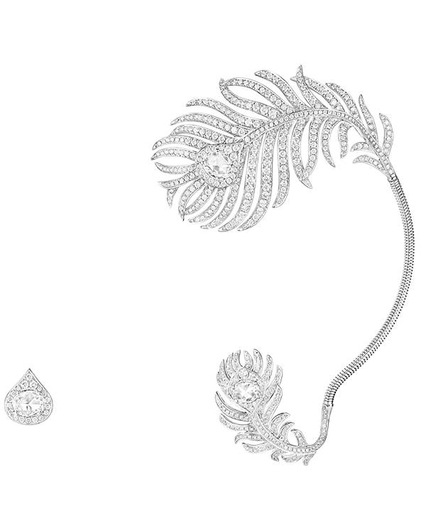 Boucheron Plume de Paon earrings