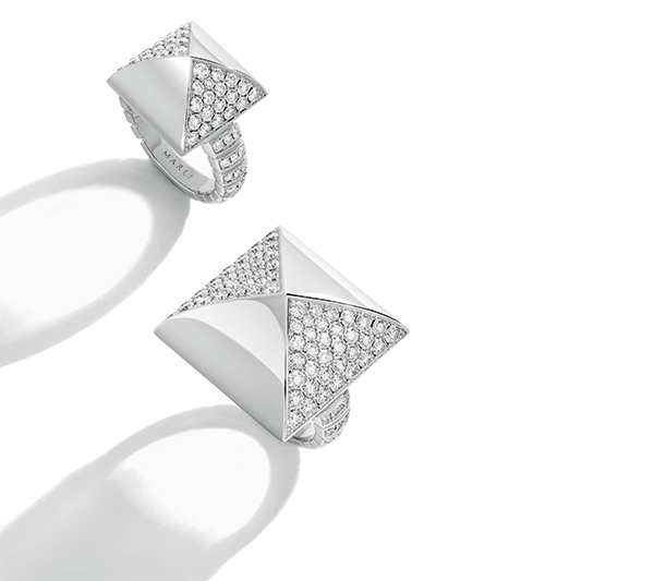 Marli NY High Style Moonlight rings