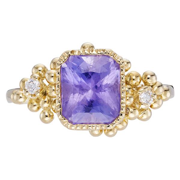 Vazana purple sapphire ring