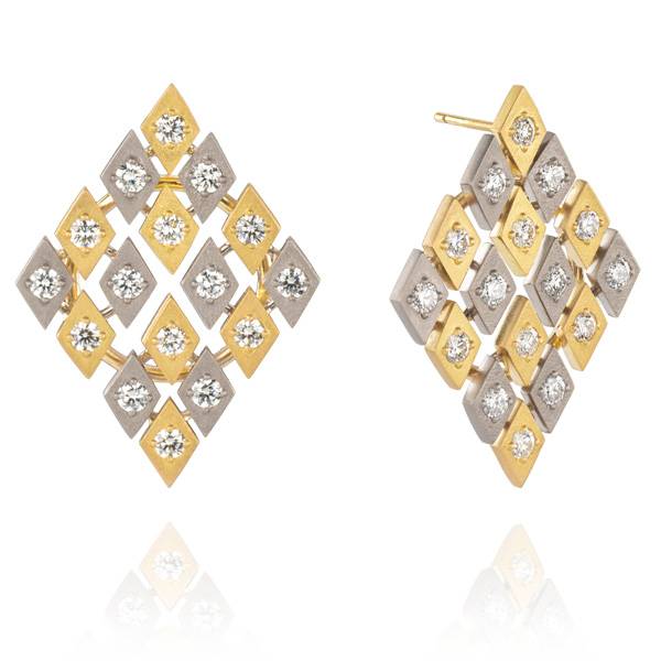 Romany Starrs Harlequin cocktail earrings