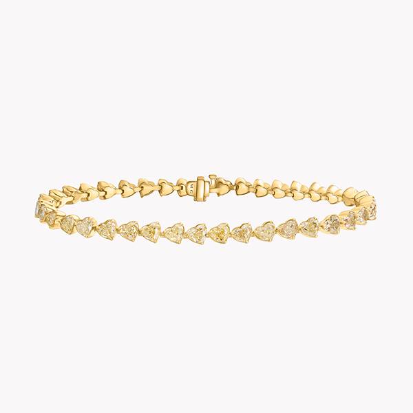 Material Good yellow diamond bracelet
