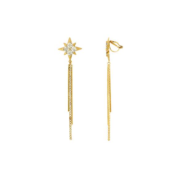 Gold Trip star earrings