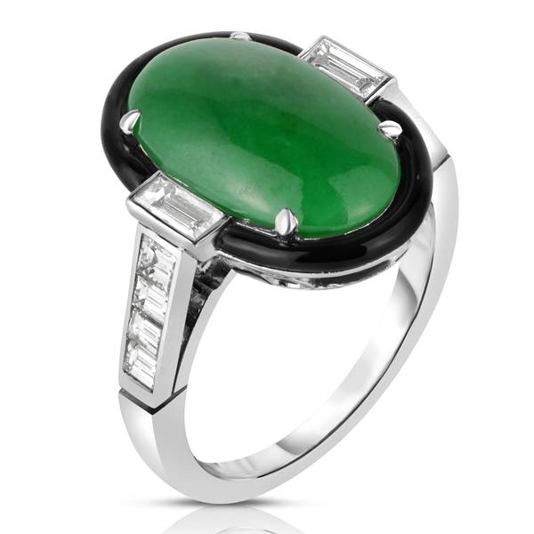 Cicada jade ring
