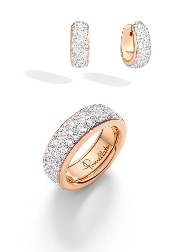 Pomellato Iconica earrings and ring