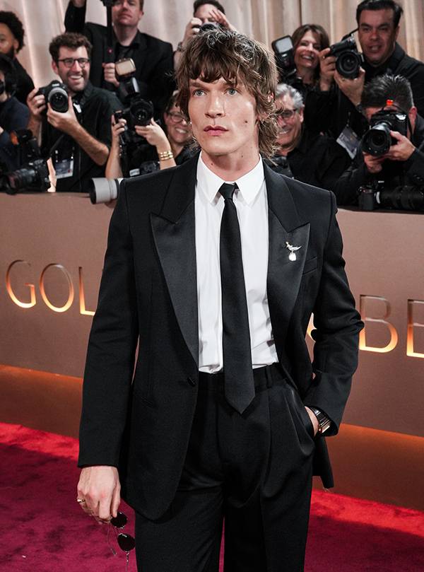 Connor Storrie at 2026 Golden Globes