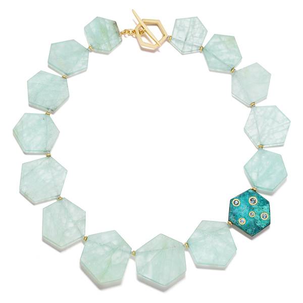 Sean Gilson aqua slice necklace