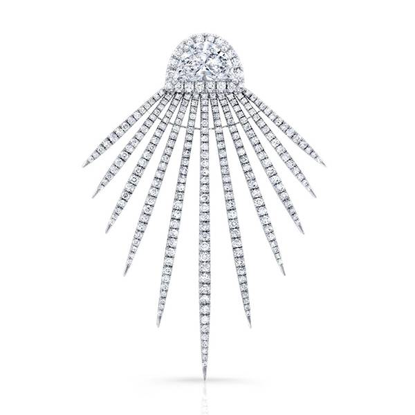 Rahaminov half moon brooch
