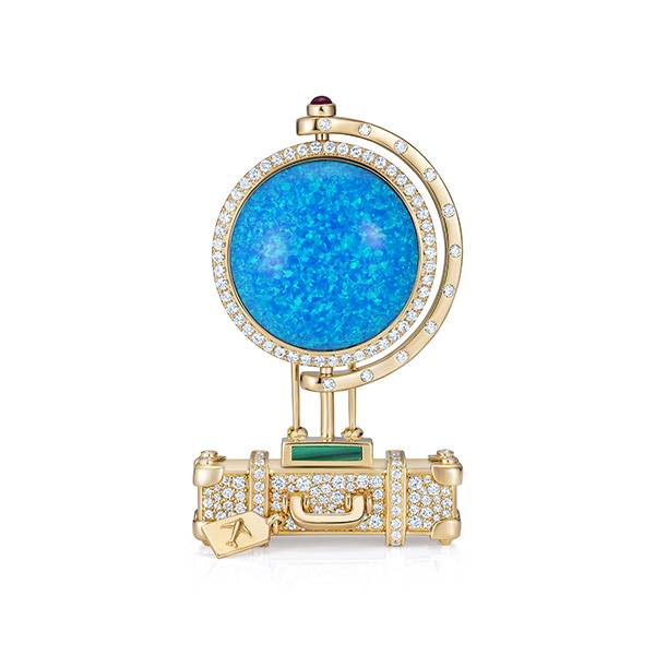 NeverNot globe brooch
