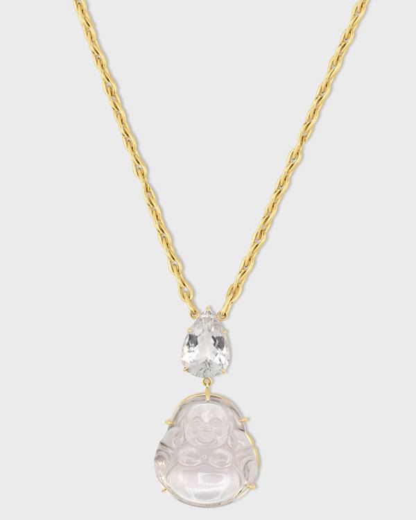 Jia Jia Happy Buddha crystal necklace