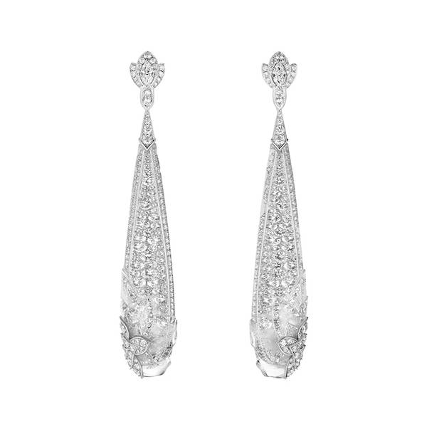 Boucheron New Padman Cristal drop earrings