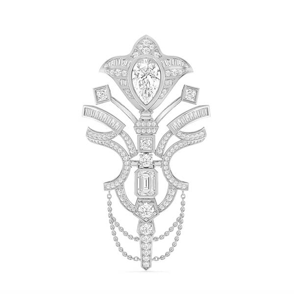 With Clarity Empire Brooch