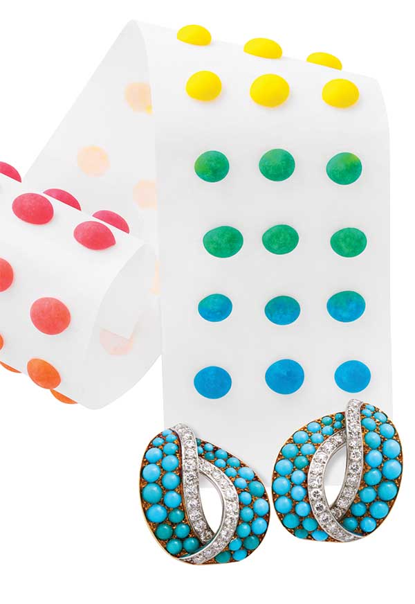 ALVR Cartier turquoise hoops