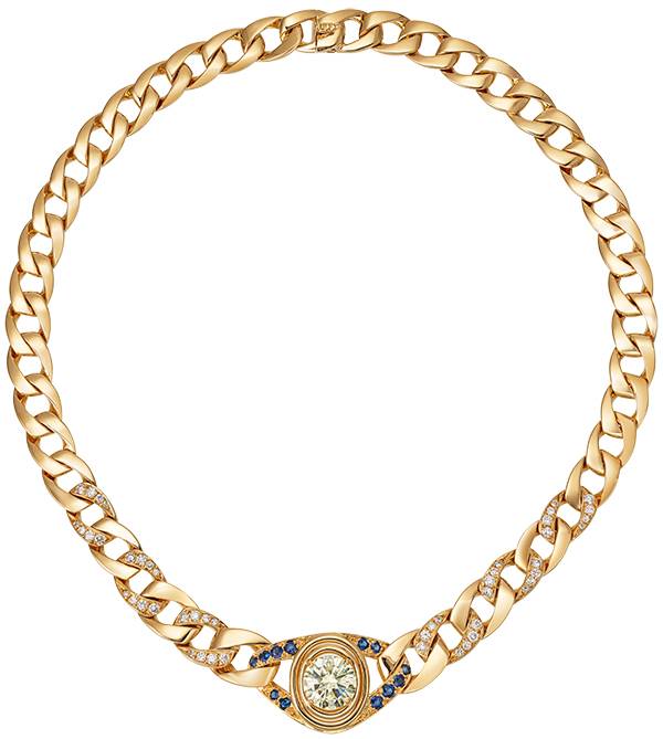 Cartier tradition yellow gold chain necklace