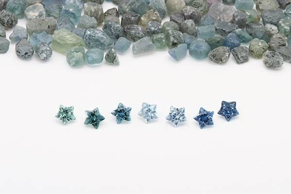Columbia Gem House faceted star Montana sapphires
