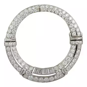 Van Cleef & Arpels circle diamond pin, 1930