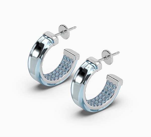 Solo For Diamonds resin earrings