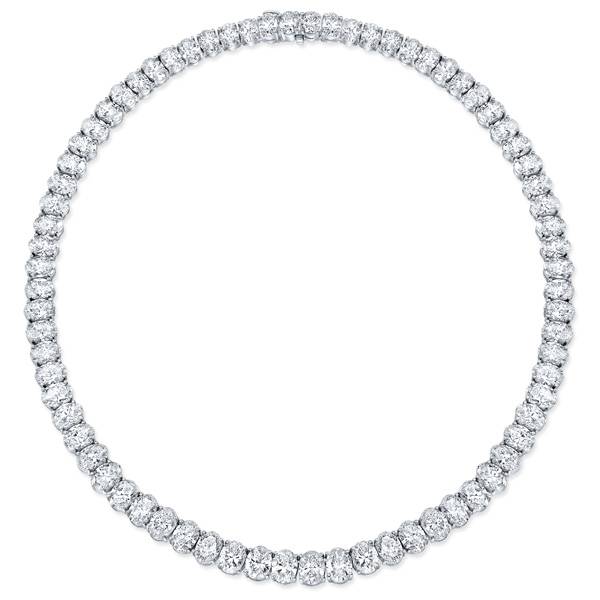 Rahaminov platinum diamond necklace