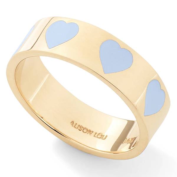 Alison Lou heart throb ring