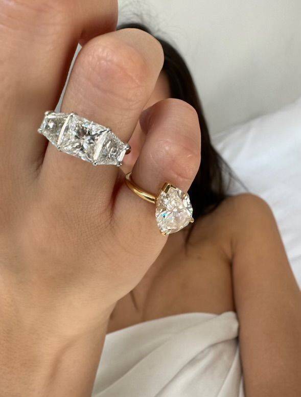 Image may contain Accessories Diamond Gemstone Jewelry Ring and Silver