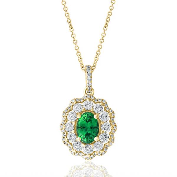 Brown Co. emerald pendant