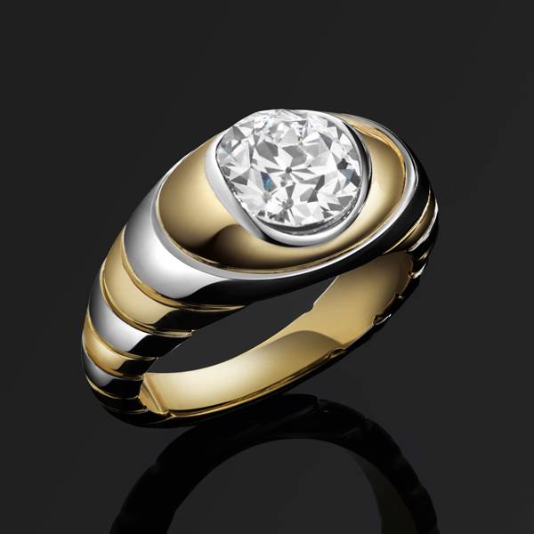 Erede billow diamond ring
