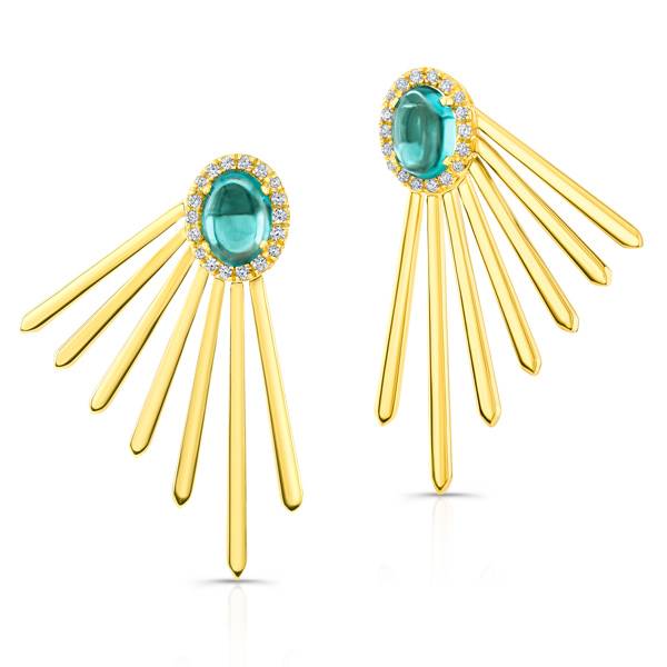 Rahaminov tourmaline earrings