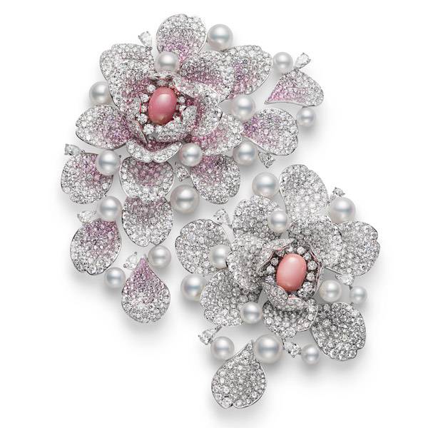 Mikimoto Les Petales brooch