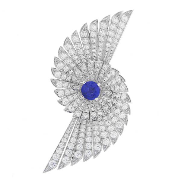 EJI sapphire brooch
