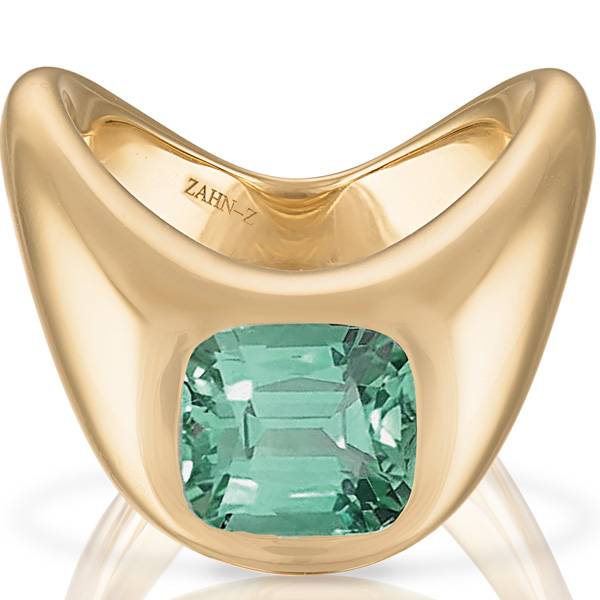 Zahn Z tourmaline ring