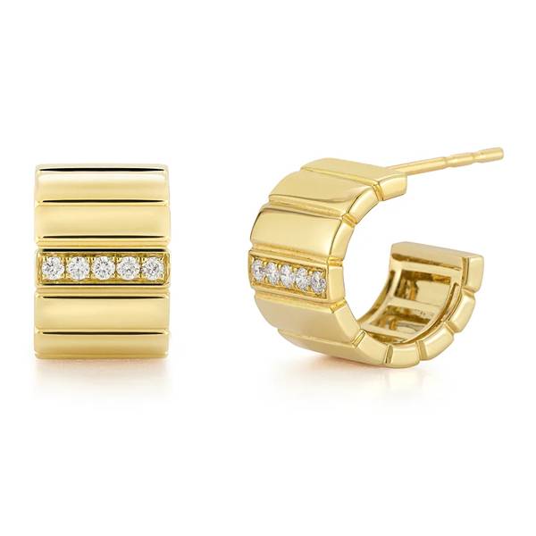 EF Collection huggie earrings