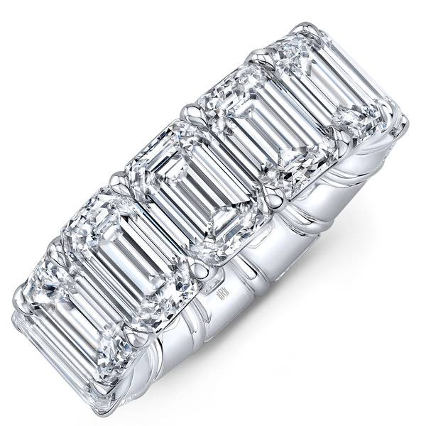 Rahaminov emerald platinum band