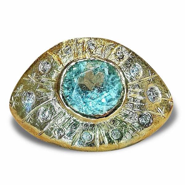 Leto Lama Paraiba eye ring