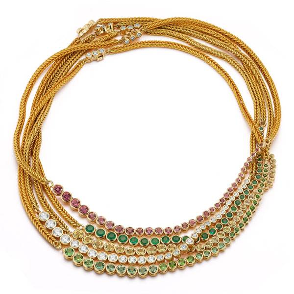 Renna Bubble tennis necklaces