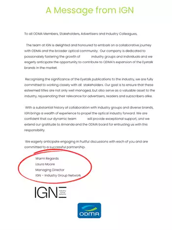 SURPRISE: Amanda Trotman endorsed Industry Group Network (IGN) and Laura Moore replied; however, ASIC records show Moore had resigned from the company two months before the announcement and it was acquired by Anmolpreet Singh.