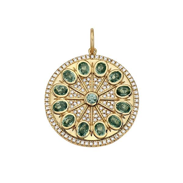 Lionheart green pendant