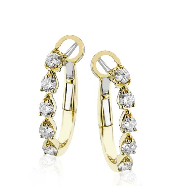 Simon G diamond hoops