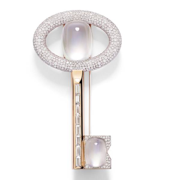 Pomellato Key to the Moon brooch