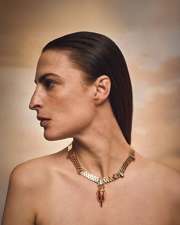Lito scarab necklace