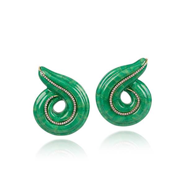 Silvia Furmanovich Kashmir green earrings