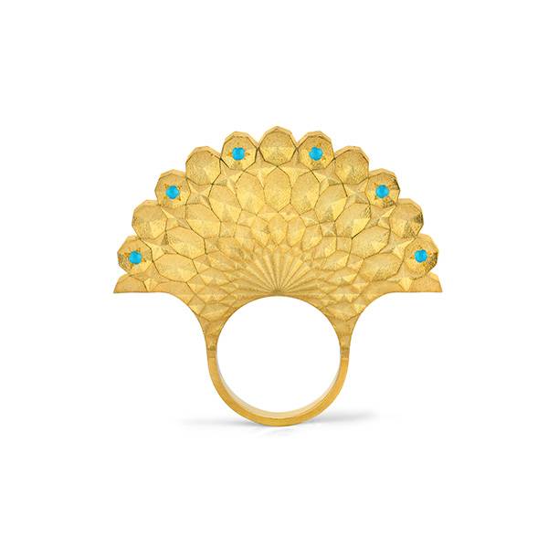 Sanaz Doost peacock ring