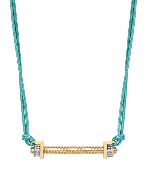 Rainbow K necklace Versus cord