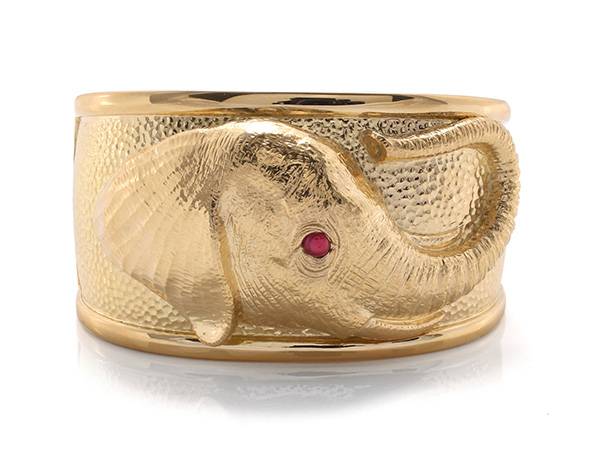 David Webb Elephant Cuff
