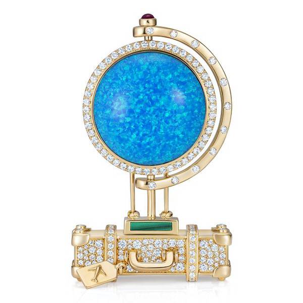 NeverNoT Globe brooch